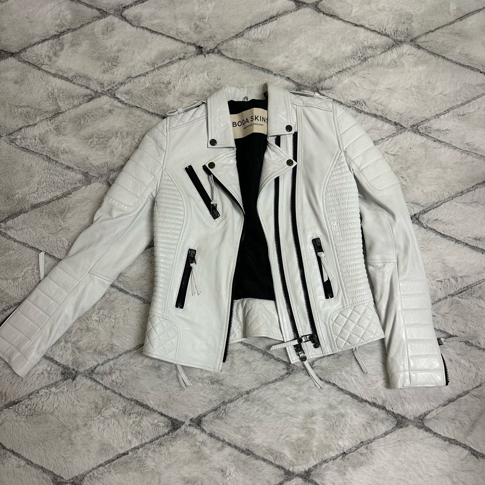 White Leather Jacket